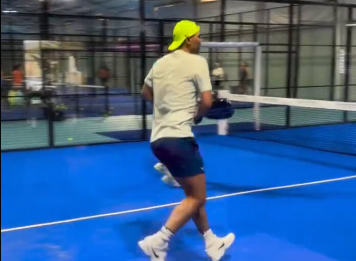 nadal playing padel