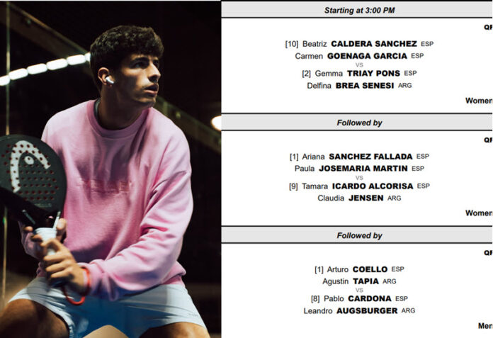 order of play quarters in doha