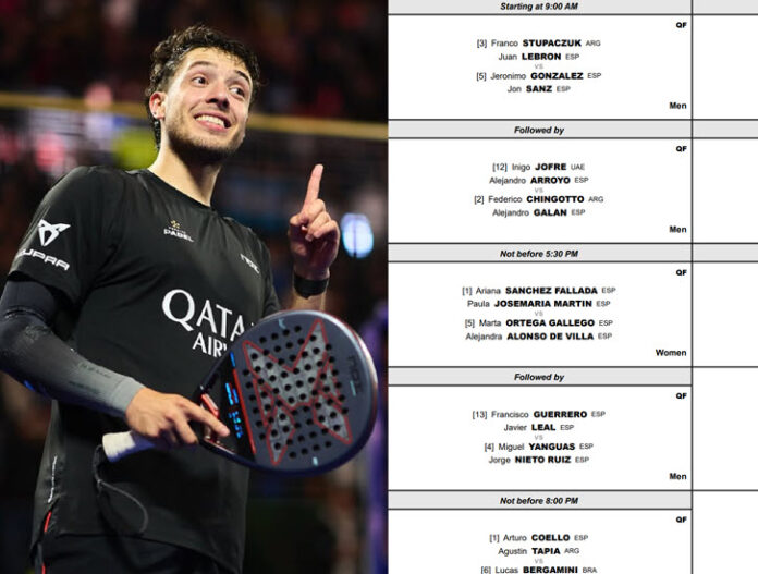 Tapia In The Quarter Finals In Rome