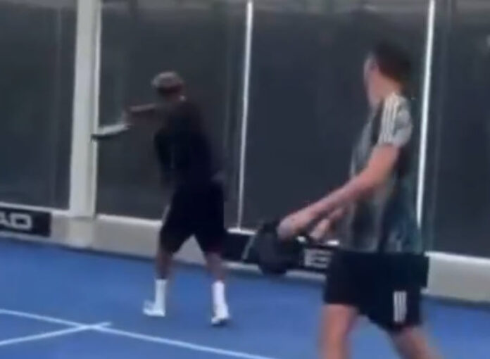 Lamine Yamal Showing His Padel Skills