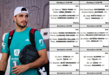 ORDER OF PLAY Thursday FIP World Cup Pairs Kuwait with Galan, Chingotto, Tapia and Coello in action